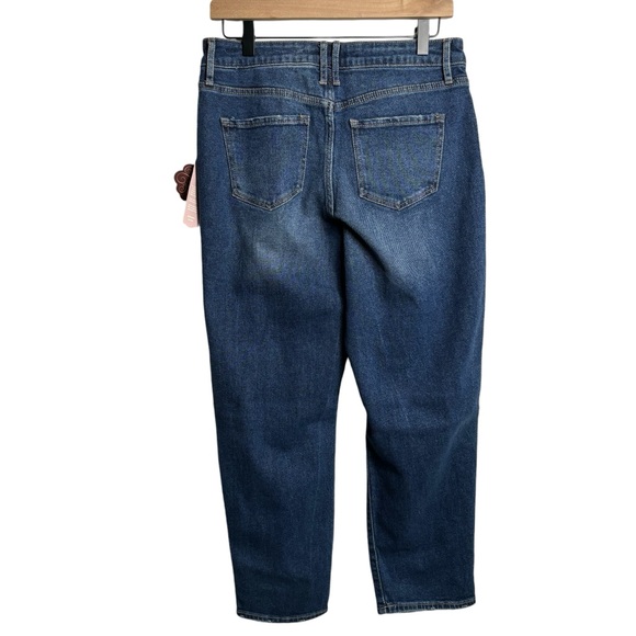 Knox Rose Aztec Straight Leg Embroidered Distressed Denim Jeans Size 6 New - Picture 7 of 7